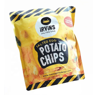 Embalagem de batatas fritas Personalização Ziplock Stand Up Alumínio Folha de plástico Food Packet Bolsa Saco Para Batatas fritas Snack Food