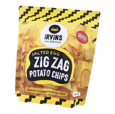 Embalagem de batatas fritas Personalização Ziplock Stand Up Alumínio Folha de plástico Food Packet Bolsa Saco Para Batatas fritas Snack Food