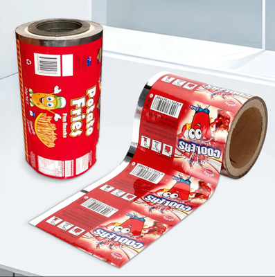 Disponível para encomenda personalizada Rolos de filme de embalagem para embalagem de alimentos com logotipo personalizado e imagem única