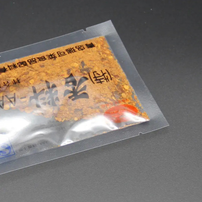 Eco-friendly Custom Printed Small Plastic Bag Spice Sugar 3 Side Sealing Transparent Food Packaging Sachet (Saco de embalagem de alimentos transparente)