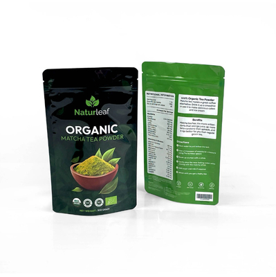Embalagem de alimentos em bolsas de plástico laminado de alumínio
