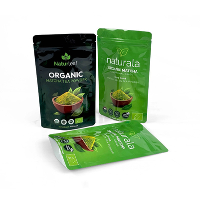 Embalagem de alimentos em bolsas de plástico laminado de alumínio