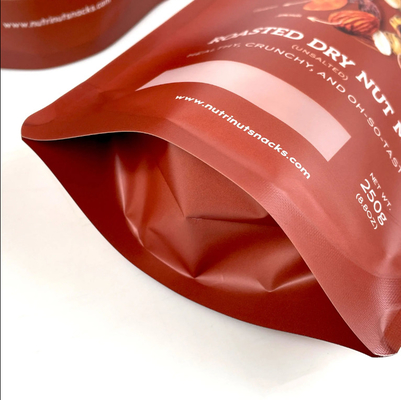 Bolsas de papel de alumínio impressas sob medida Biscoitos Nozes Chá Café Embalagens Alimentares Bolsas de plástico Zip Stand Up