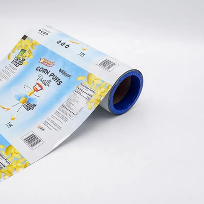 Folha de alumínio laminada plástico alimentício de embalagem flexível de filme rolha saco para Taro tomate batatas fritas embalagem