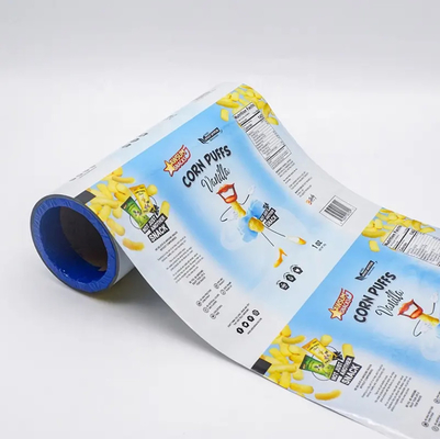 Folha de alumínio laminada plástico alimentício de embalagem flexível de filme rolha saco para Taro tomate batatas fritas embalagem