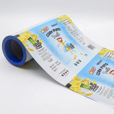 Folha de alumínio laminada plástico alimentício de embalagem flexível de filme rolha saco para Taro tomate batatas fritas embalagem