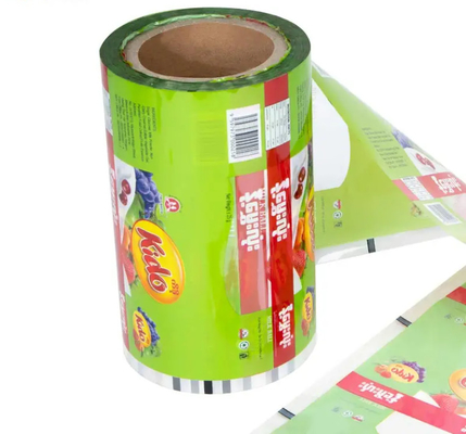 Embalagem de alimentos personalizada Rolo de filme plástico Nachos Pita Chips Alimentos Rolo de filme de embalagem flexível Rolo de filme plástico laminado automático
