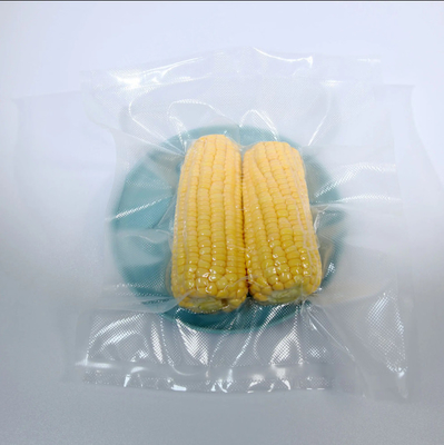 Saco de embalagem de alimentos de vácuo em relevo, fechável e seguro para congelador