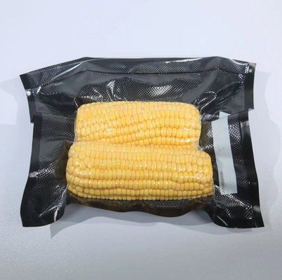 Saco de embalagem de alimentos de vácuo em relevo, fechável e seguro para congelador