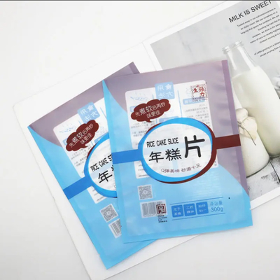 Three Side Seal Stand-Up Pouch With Zipper Top Moisture Proof BOPP & PE For Food Packaging Storage And Usage
