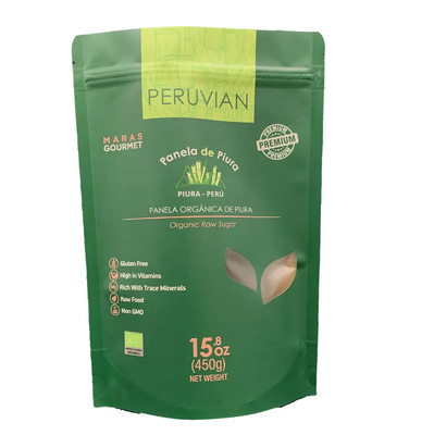 Kraft Paper Sachet Stand Up Pouch Kraft Paper Bag With Window, Sachet Kraft Stand Up Paper Pouch