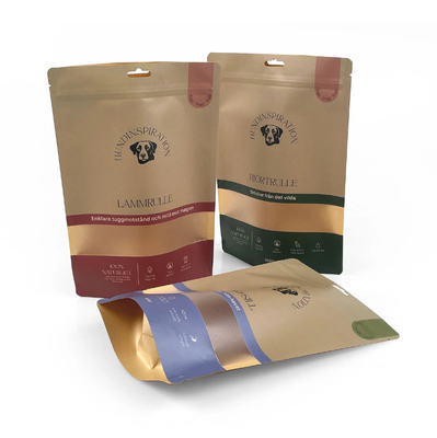 Embalagem de alimentos reutilizável Saco de stand-up Nut Snack Armazenamento Saco selado Embalagem de plástico Saco de alumínio