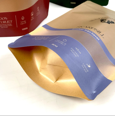 Embalagem de alimentos reutilizável Saco de stand-up Nut Snack Armazenamento Saco selado Embalagem de plástico Saco de alumínio