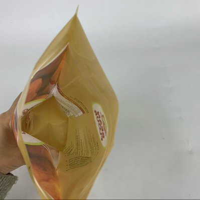 Saco de plástico eco-friendly re-fechável farinha de feijão doces biscoitos lanche embalagem saco de suporte para alimentos