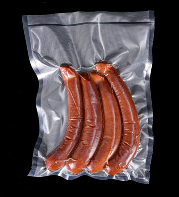 Bolso de embalagem a vácuo fechado de 3 lados preço de fábrica Bolso de retorte de nylon de qualidade alimentar para alimentos congelados com entalhe de lágrima