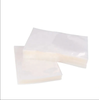 Em estoque e personalizado transparente transparente Nylon PE laminado plástico armazenamento de alimentos embalagem câmara de vácuo sacos selante