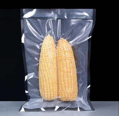 China Fornecedor Grátis Saco de vedação de vácuo texturizado em relevo preto embalagem de alimentos transparente sacos de vedação de vácuo