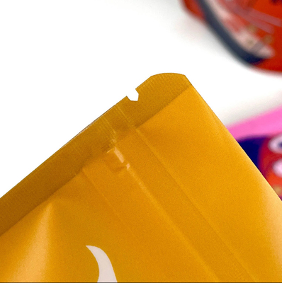 Saco de plástico fechado de fecho reutilizável Biscoito Snack Food Stand-Up Pouch Saco de embalagem fechado à prova de umidade