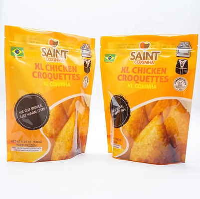 Sacos de embalagem de alimentos congelados personalizados com fechadura recicláveis