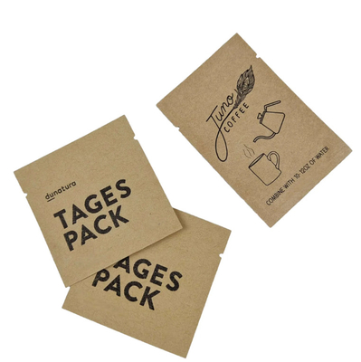Sacos pequenos sellados de três lados Biodegradável Saquete de impressão personalizado para café chá doces lanches embalagens comestíveis Sacos de amostra