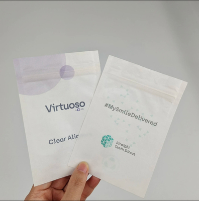 Sacos pequenos sellados de três lados Biodegradável Saquete de impressão personalizado para café chá doces lanches embalagens comestíveis Sacos de amostra