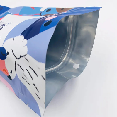 Nozes personalizadas Snack Zip Lock Stand Up Mylar Bolsas com Zipper Embalagem de alimentos Embalagem à prova de cheiro PE Cartão de lado Selo Embalagem