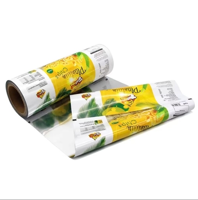 Fábrica de filmes de plástico para alimentos Impressão personalizada Rolo de plástico Saco pequeno Filme de embalagem Snack / batatas fritas