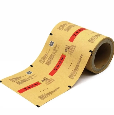 Embalagens personalizadas de papel kraft e rolos de filme de plástico para biscoitos de chá, batatas fritas - biodegradáveis e de qualidade alimentar