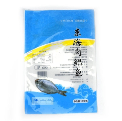 Impressão personalizada, vedação térmica, laminação, saco de nylon à prova de vazamento, embalagens de alimentos congelados de plástico para carne e peixe, saco de vácuo