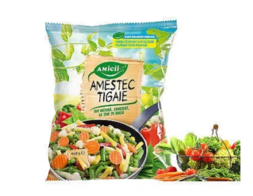 Sacos de Embalagem Personalizados para Embalagem de Alimentos Congelados, Sacos de Armazenamento a Vácuo Selados Termicamente em Três Lados, de Grau Alimentício, para Alimentos Congelados e Vegetais