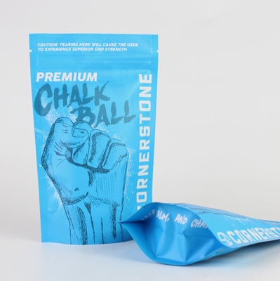 Bolsa de embalagem de bolinhas de caneta de pó de alta barreira personalizada com fecho e bolsa vertical de papel alumínio