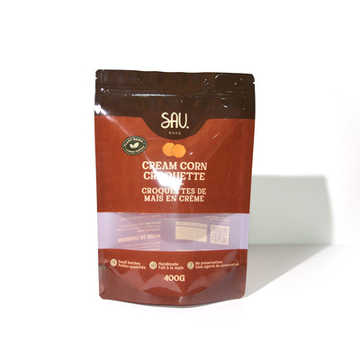 Folha de alumínio Stand Up Pouch Zipper Lock Seal Snack Caramelo Saco de alimentos Reutilizavel Saco Ziplock