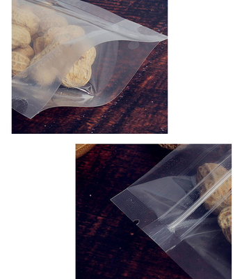 100 Peças de Saco Stand Up Transparente com Zíper Resealável para Embalagem de Presentes e Armazenamento de Alimentos