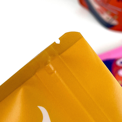 Saco de plástico fechado de fecho reutilizável Biscoito Snack Food Stand-Up Pouch Saco de embalagem fechado à prova de umidade