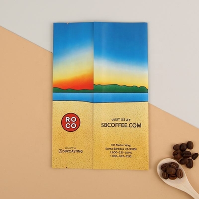 Impressão Digital Personalizada Saco de Folha de Alumínio Plástico Impresso Café Lanche Saco Selado de Três Lados Saco Plano Saco Selado nas Costas