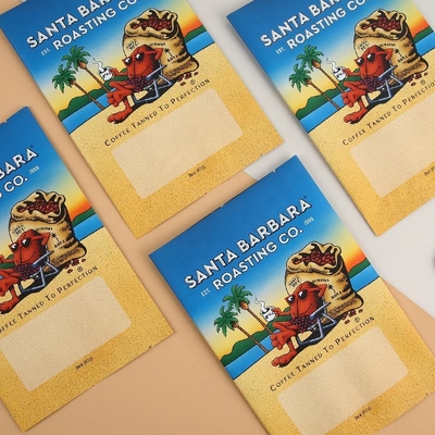 Impressão Digital Personalizada Saco de Folha de Alumínio Plástico Impresso Café Lanche Saco Selado de Três Lados Saco Plano Saco Selado nas Costas