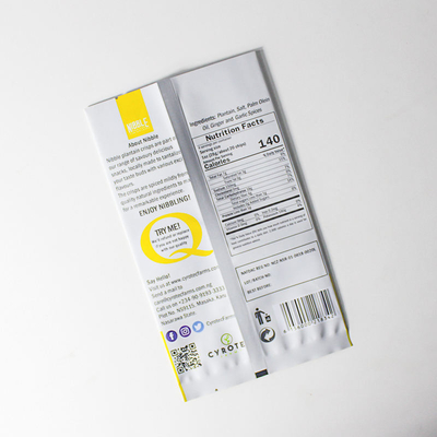 Impressão Digital Personalizada Saco de Folha de Alumínio Plástico Impresso Café Lanche Saco Selado de Três Lados Saco Plano Saco Selado nas Costas