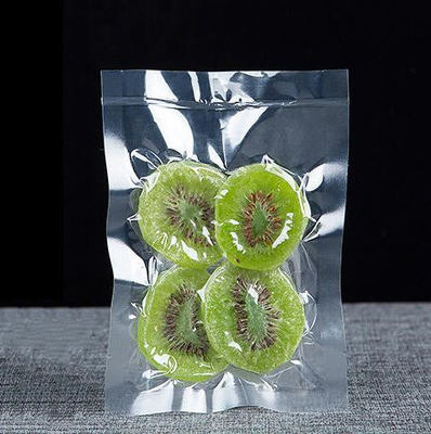 Saco de vácuo de nylon transparente de venda por grosso, impresso sob medida Saco transparente de um lado para carne ou vegetais