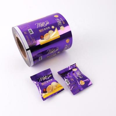 Rolo de filme PE de laminação BOPP macio impresso personalizado Embalagem flexível de plástico para lanches e alimentos para biscoitos e doces