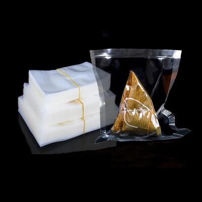 Vendas diretas de fábrica de sacos de embalagem de alimentos de nylon selados de três lados personalizados, sacos de alimentos de vácuo altamente transparentes, sacos de plástico PE, 100pcs