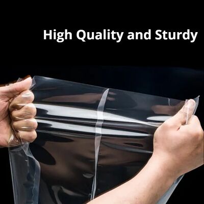 Vendas diretas de fábrica de sacos de embalagem de alimentos de nylon selados de três lados personalizados, sacos de alimentos de vácuo altamente transparentes, sacos de plástico PE, 100pcs