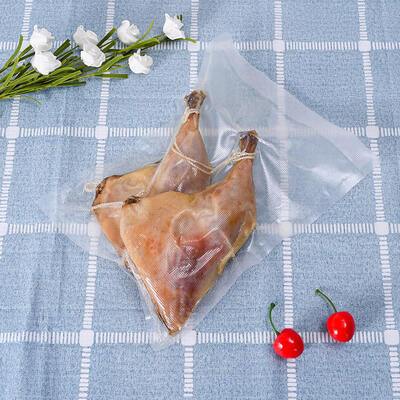 Vendas diretas de fábrica de sacos de embalagem de alimentos de nylon selados de três lados personalizados, sacos de alimentos de vácuo altamente transparentes, sacos de plástico PE, 100pcs