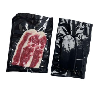 Produtos de carne congelados Embalagem a vácuo Saco de cozinha a vapor transparente Saco de vácuo de carne transparente