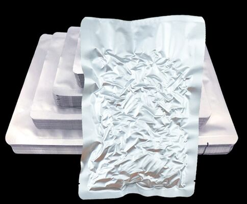 Saco de embalagem a vácuo para alimentos de plástico com isolamento de ar de tamanho personalizado, impressão rotogravura descartável prolongando a vida útil