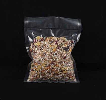 Sacos de vácuo selados personalizados para salsicha com relevo, sacos de embalagem de alimentos a vácuo à prova de umidade PA/PE e sacos para alimentos