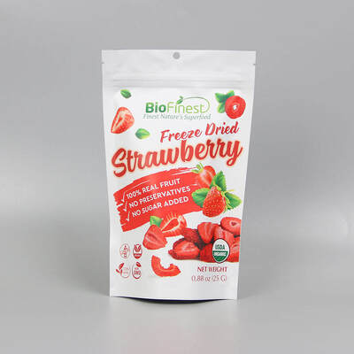 Sacos de embalagem para alimentos com impressão personalizada, seláveis, com fecho zip lock, plástico, folha de alumínio, para snacks, frutas liofilizadas, doypack, stand up pouch