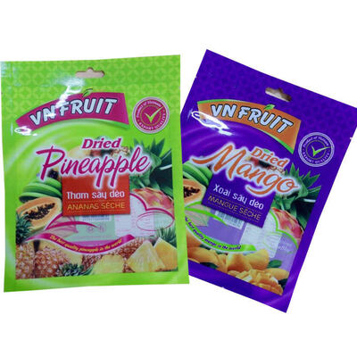 Digital Print Food Grade Three Side Heat Seal Vacuum Storage Fresh Mango Raspberry Berries Blueberry Flat Pouch Frozen Fruit Bag