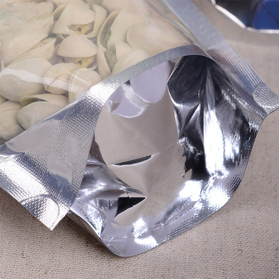 Da folha de alumínio da posição malotes k acima Resealable com parte dianteira transparente