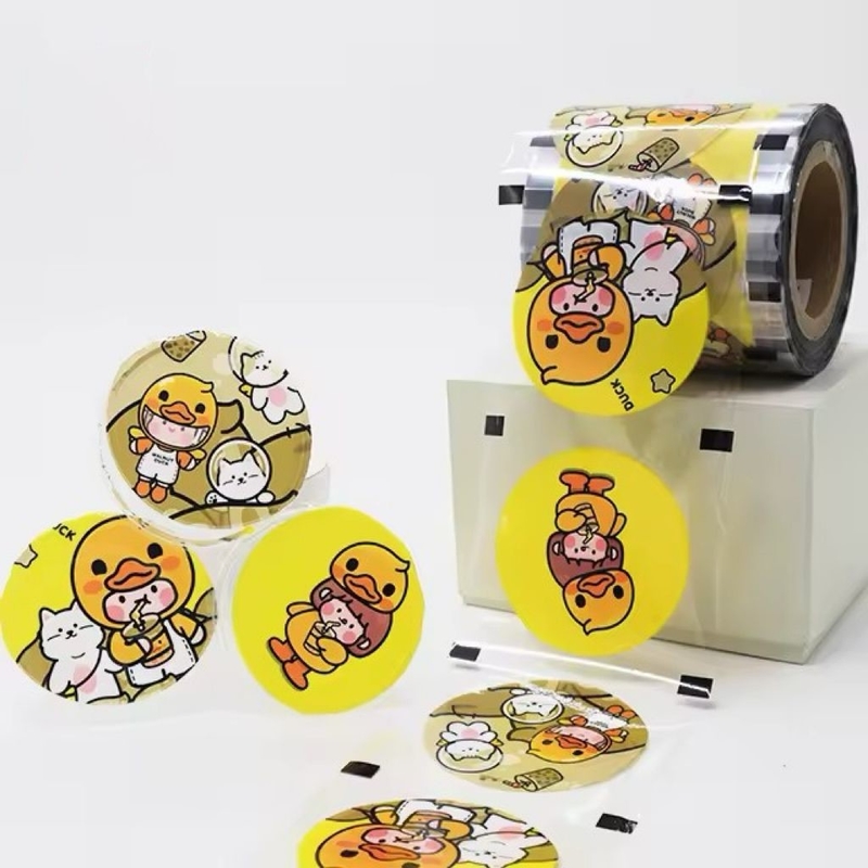 Película de vedação de chá de bolhas personalizada de papel para copos de plástico para copos de papel