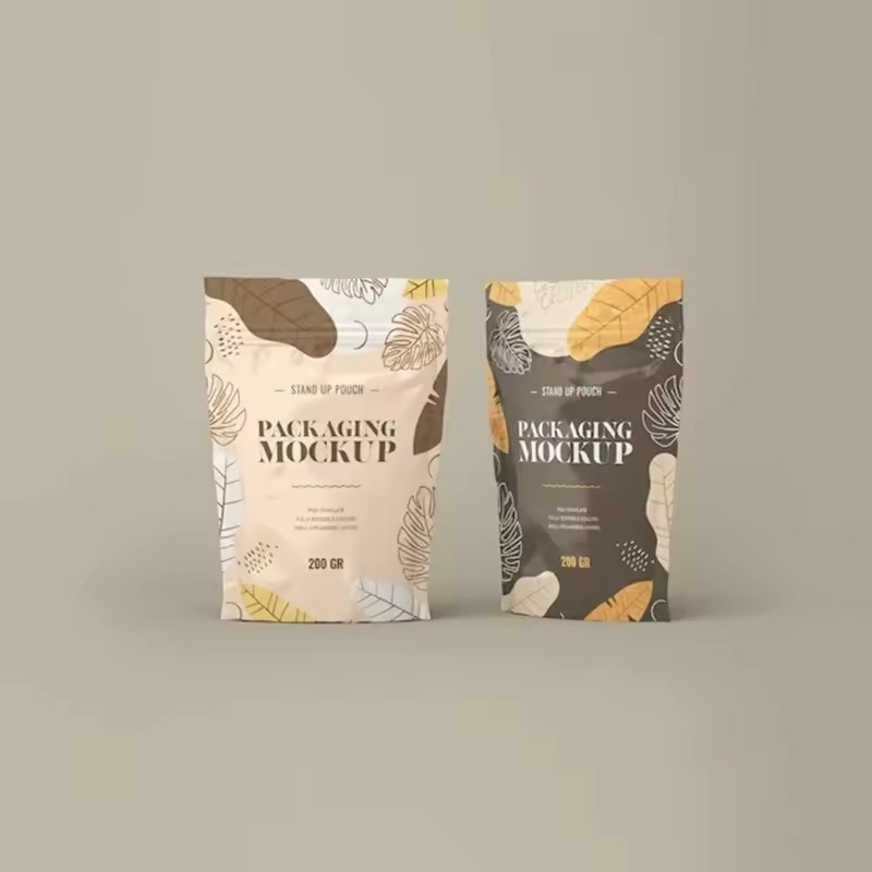 Embalagem de qualidade alimentar re-fechável Bolsa Stand Up Matt Superficie Zipper Bag com Folha de válvula Ziplock Saco de café